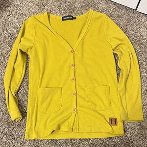 Beau Hudson Mustard Cardigan Sweater
